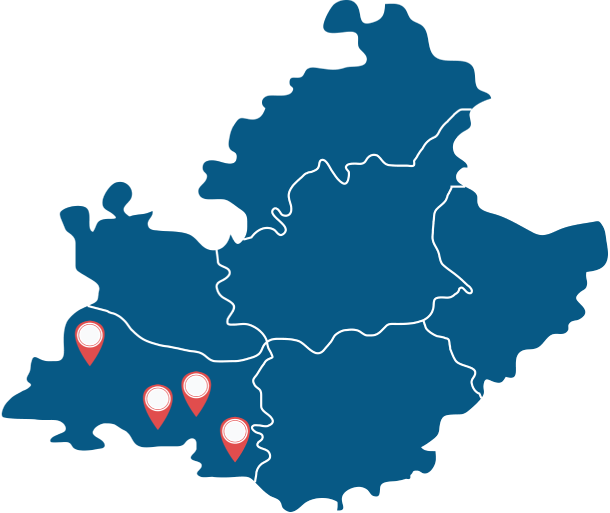 Disposition des espaces de santé sur la carte